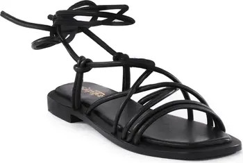 Seychelles Lilac Two Ankle Wrap Sandal in Black at Nordstrom Rack, Size 11 | Nordstrom Rack