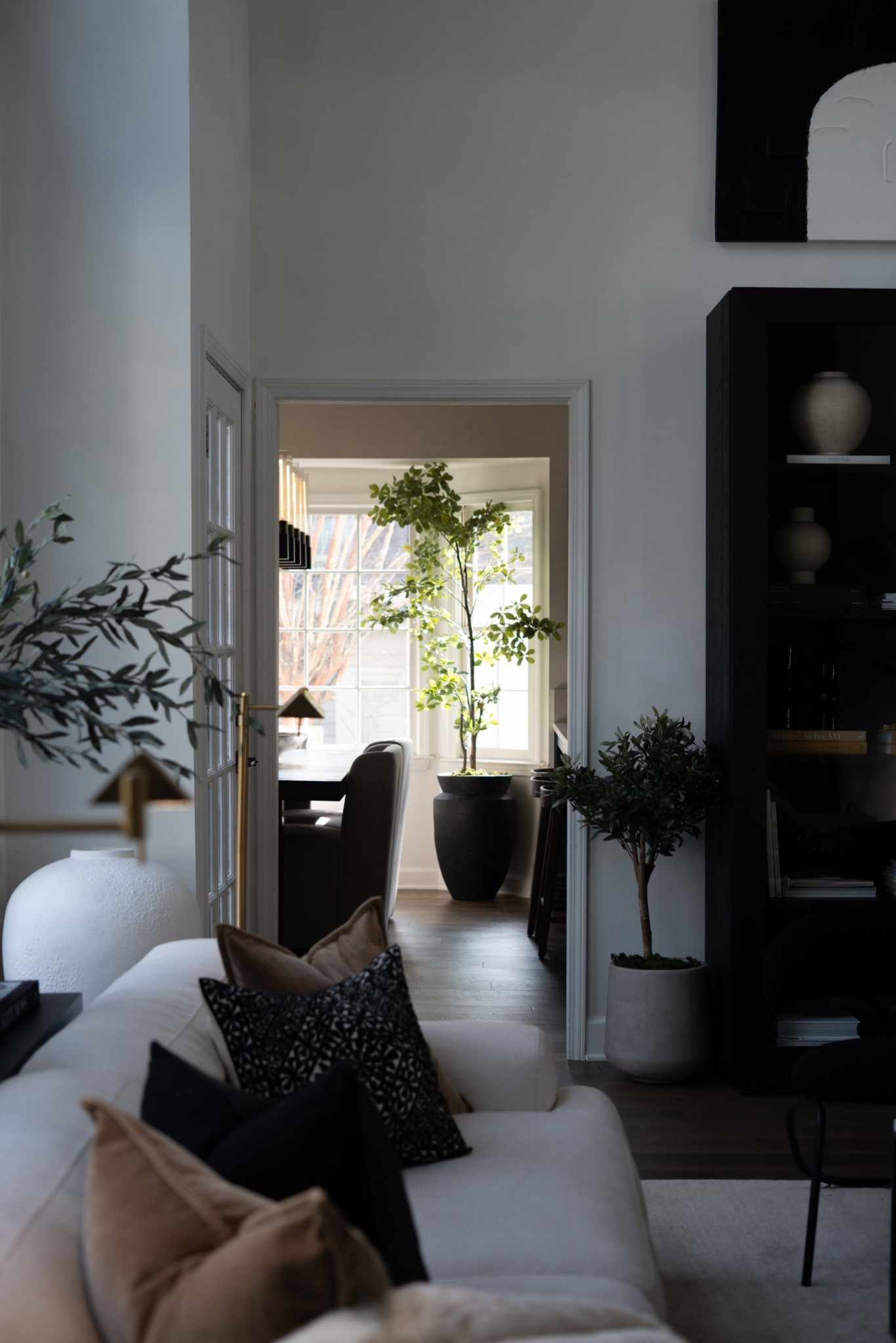 This is one of the easiest ways to add greenery into a room! A faux tree with reindeer moss around the base, perfection!

#LTKSeasonal #LTKmomlife #LTKHome