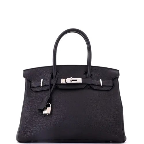 Pre-Owned Hermes Birkin Handbag Black Togo with Palladium Hardware 30 at Nordstrom, Size Small | Nordstrom