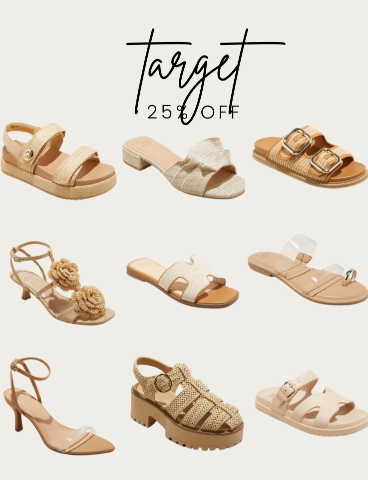 Target sandals 25% OFF! 

#LTKShoeCrush #LTKFindsUnder50 #LTKSpringSale