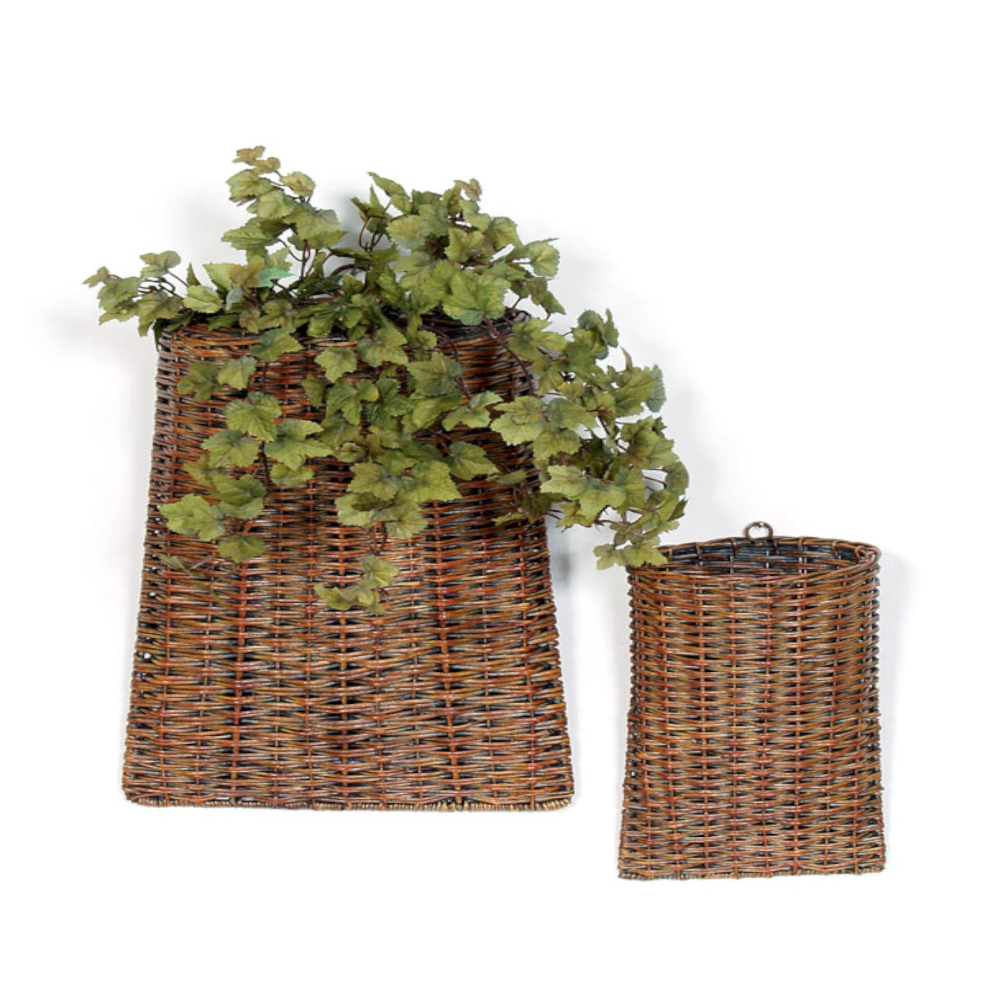 Malcom 2-Piece Rattan Wall Planter | Wayfair North America
