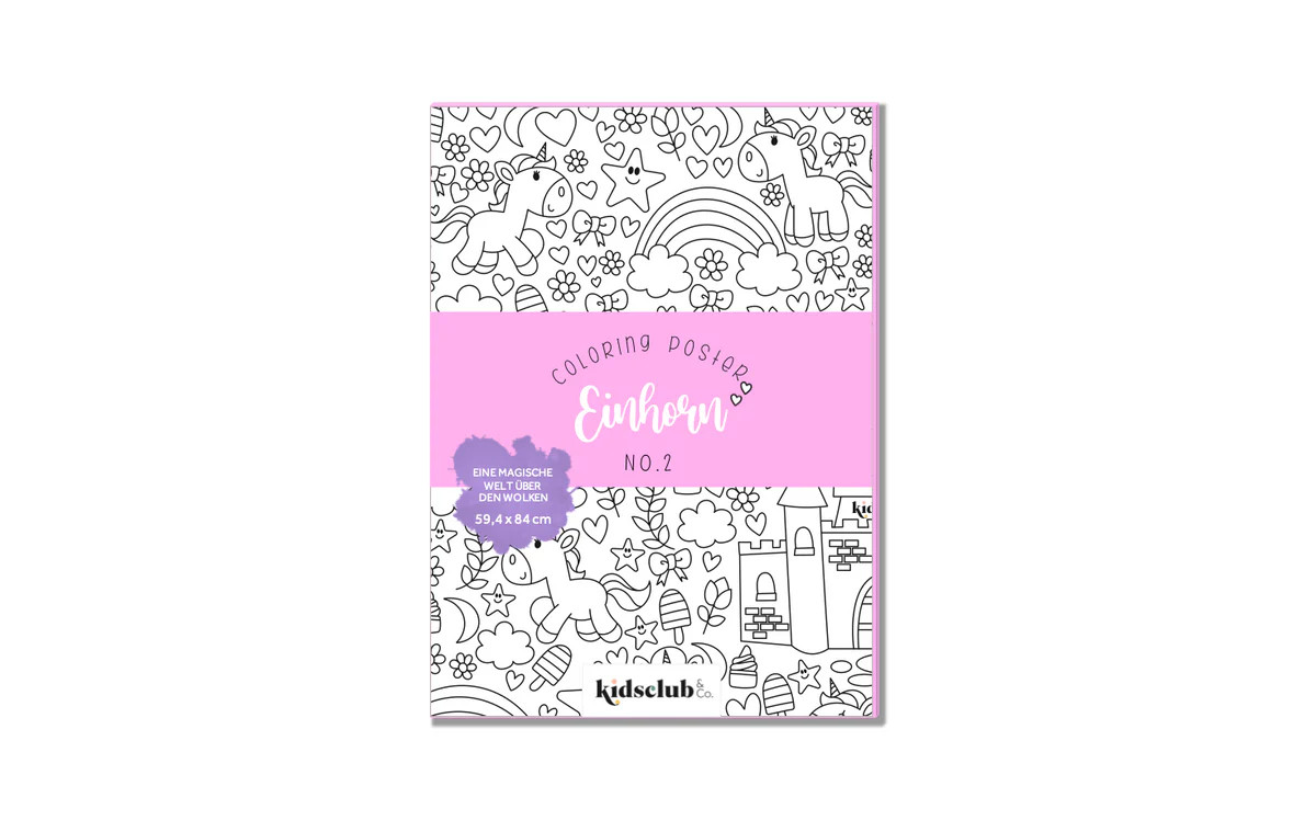 Ausmalposter No. 2 "Einhorn" - Malen & Kreativität für Kinder | House of Little Labels
