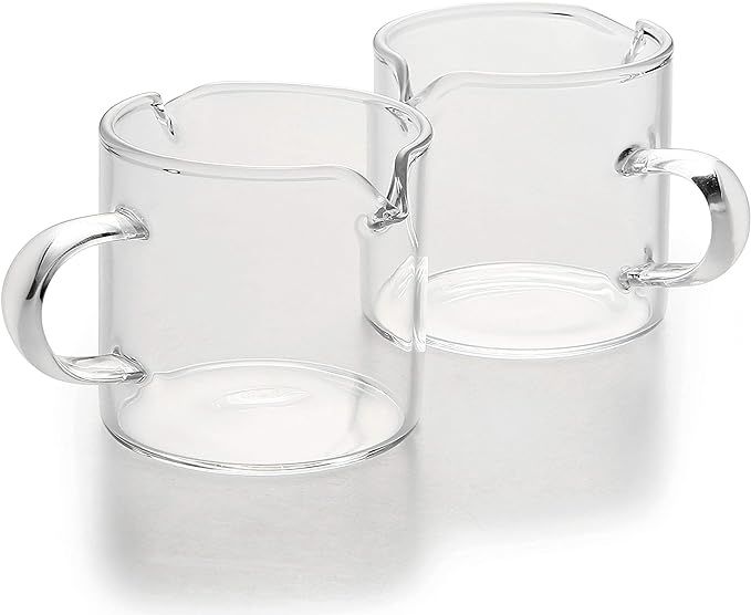 Shot Glasses Espresso Parts Double Spouts Milk Cup Clear Glass (2) | Amazon (CA)