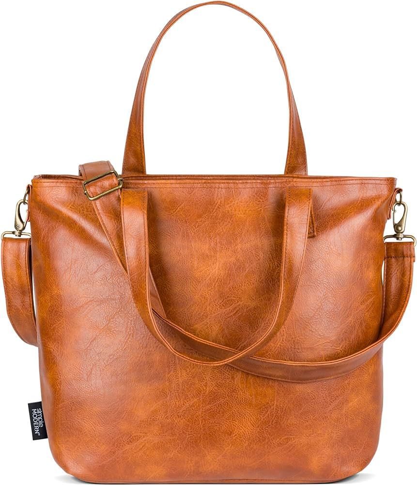 Simple Modern Vegan Leather Tote Bag for Women | Amazon (US)