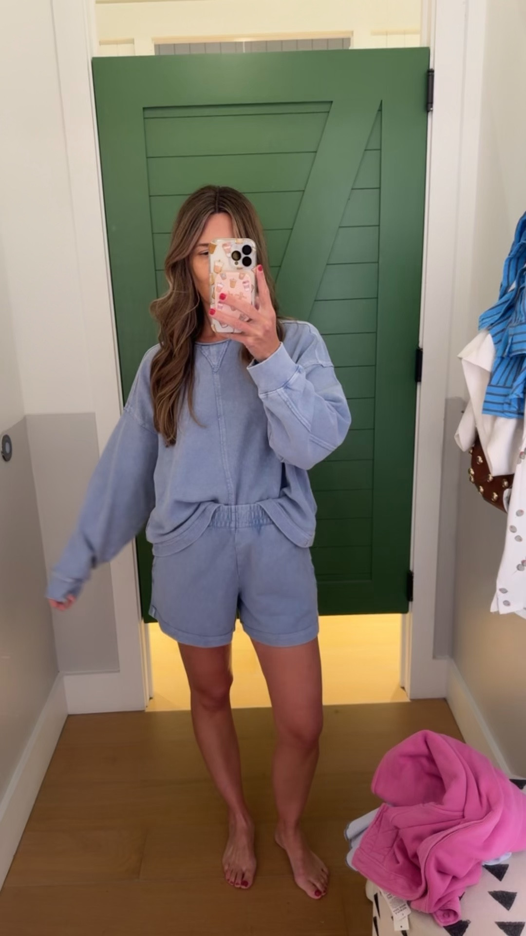 Love these new @Aerie pieces! This set is the perfect blue and so cozy! 

Top medium
Shorts small 

#LTKActive #LTKxAerie