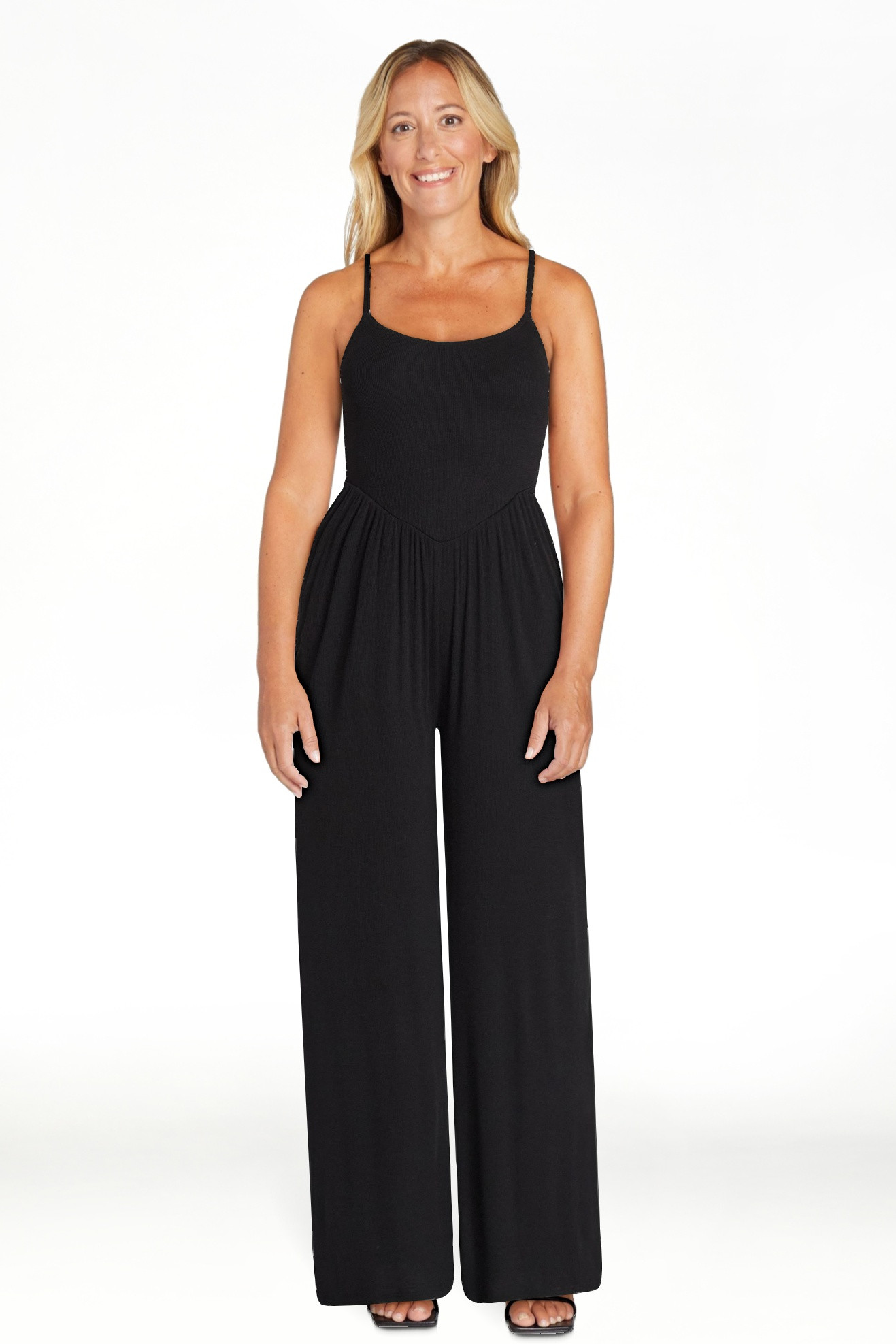 No Boundaries Sleeveless Cami Jumpsuit, Women's XXS-XXL | Walmart (US)