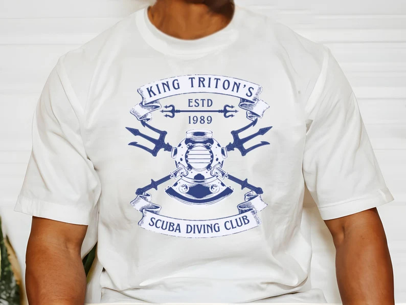 Manly Little Mermaid Shirt, Triton Scuba Diving, Disney Family Tee - Etsy | Etsy (Global)