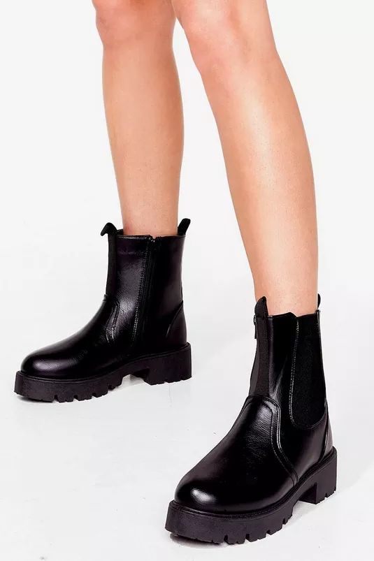 Cleated Chelsea Ankle Boots | Nasty Gal (US)