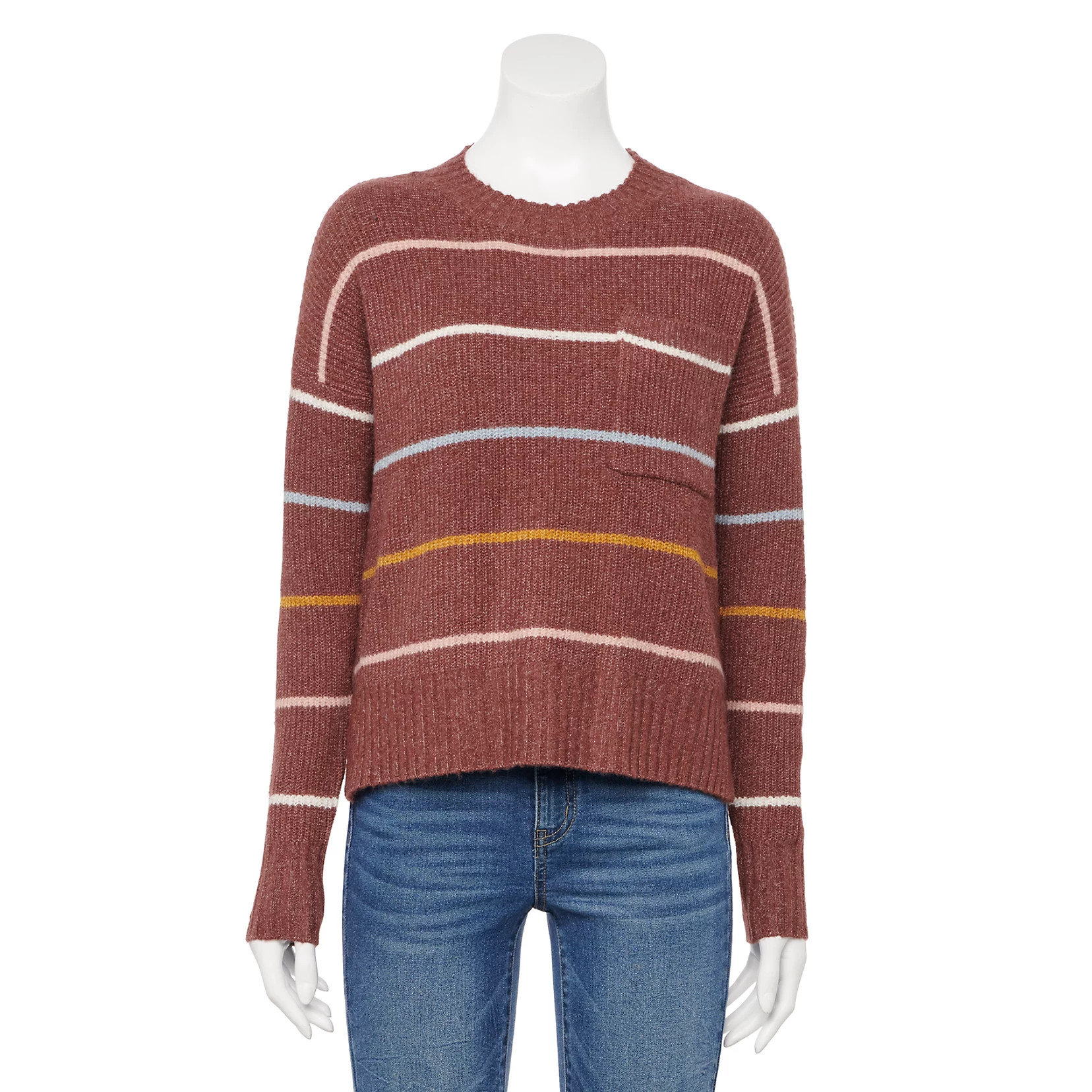 Juniors' Pink Republic Pocket Sweater | Kohl's