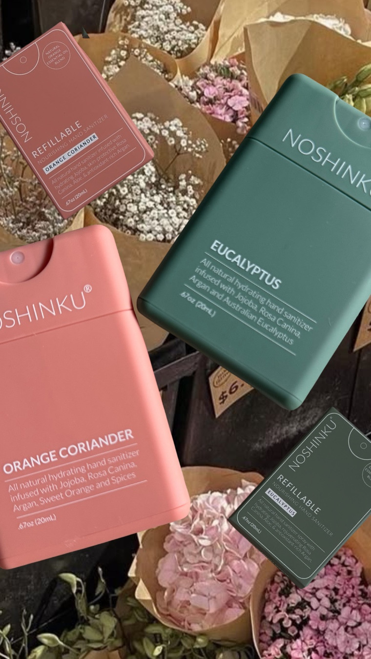 @noshinku has the cutest refillable hand sanitizers for you and your friends!🫧

not only do these sanitizers have the sweetest scents, they include 100% natural blends that are better for your skin! 

no dyes, no harsh chemicals, and of course no artificial fragrances.

shop NOSHINKU hand sanitizer on my LTK (lavvy.grace) for a direct link to their products on the Target platform!

or use discount code LOVEHANDS for 20% off site wide! 🫧🧺💫
.
.
.
#Noshinku #cleanskincare #sanitizeryourskindeserves
