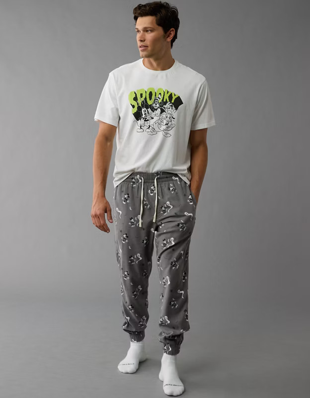 AE Mickey Flannel Lounge Jogger | American Eagle Outfitters (US & CA)