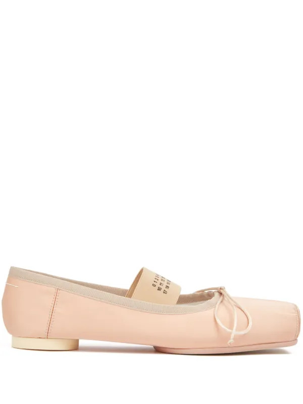 MM6 Maison Margiela Anatomic Numbers-motif Ballerina Shoes | Neutrals | FARFETCH | Farfetch Global