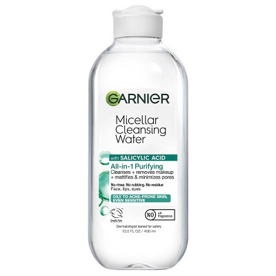 Garnier Micellar Water Purifying Facial Cleanser with Salicylic Acid Makeup Remover - 13.5 fl oz | Target