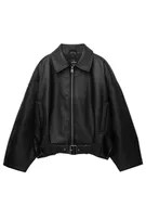 Faux leather bomber jacket | PULL and BEAR UK