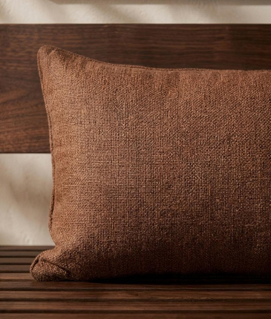 This textured linen lumbar pillow in rich coffee brown brings warm earth tones and easy layering to any space. The subtle woven texture blends seamlessly across seasons.#targetfinds #pillowstyling #homedecor #fallstyling

#LTKSeasonal #LTKHome