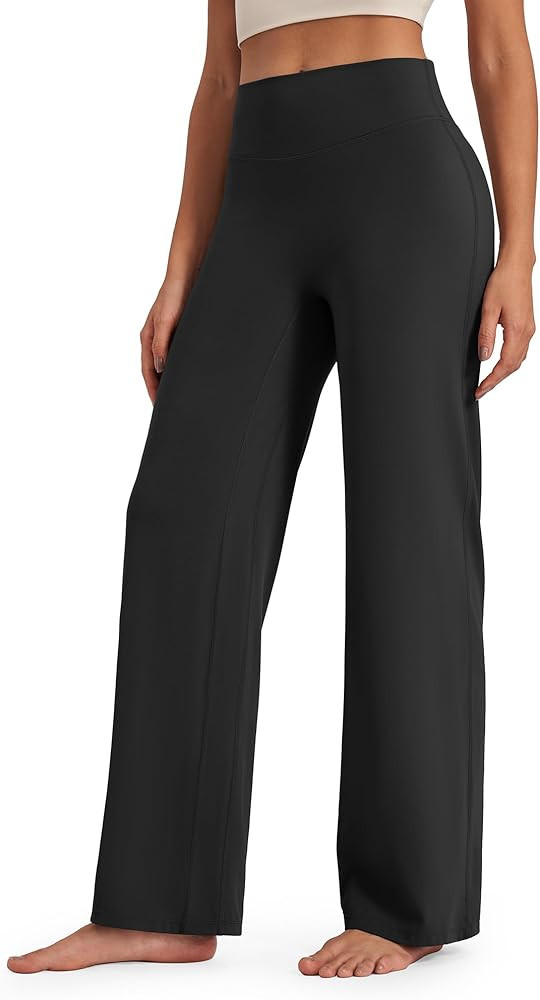 G4Free Barefeel Wide Leg Pants for Women High Waisted Loose Casual Dress Work Yoga Pants 29"/31"/... | Amazon (US)