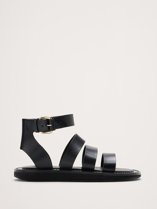 Italian Leather Flatform Sandal | Banana Republic (US)