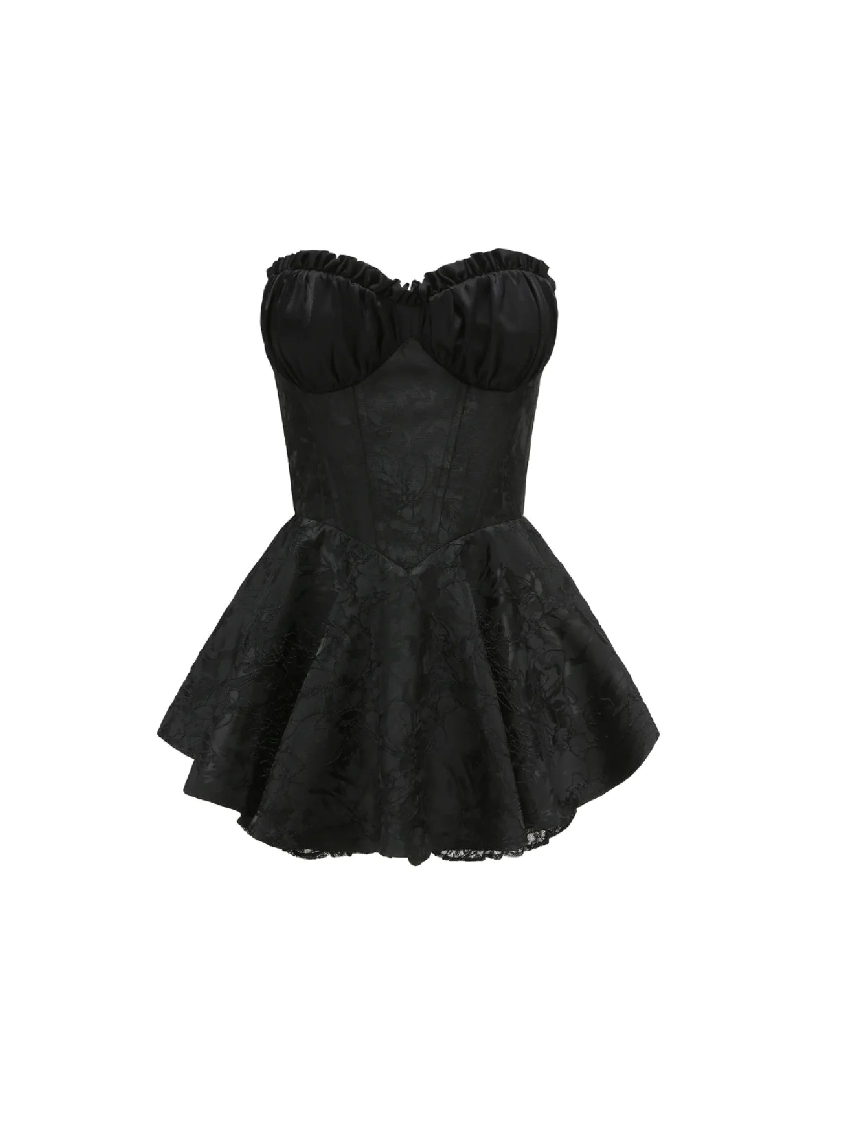 Airina Mini-Dress in Black | Nana Jacqueline Designer Wear | Nana Jacqueline
