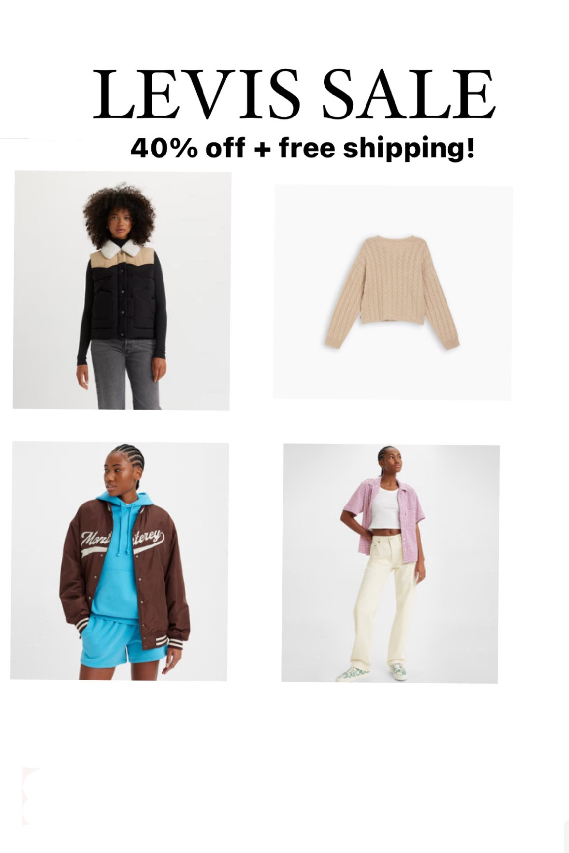 @levis 40% off + free shipping! #levis #levisltkpartner 

#LTKstyletip #LTKCyberWeek #LTKsalealert