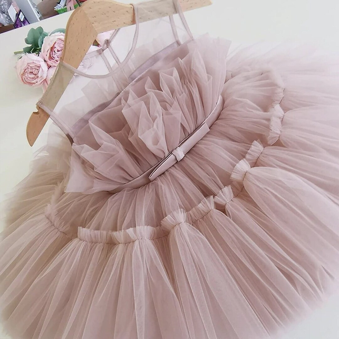 Baby Girl Tulle Dress for Special Occasion Toddler Flower - Etsy | Etsy (US)