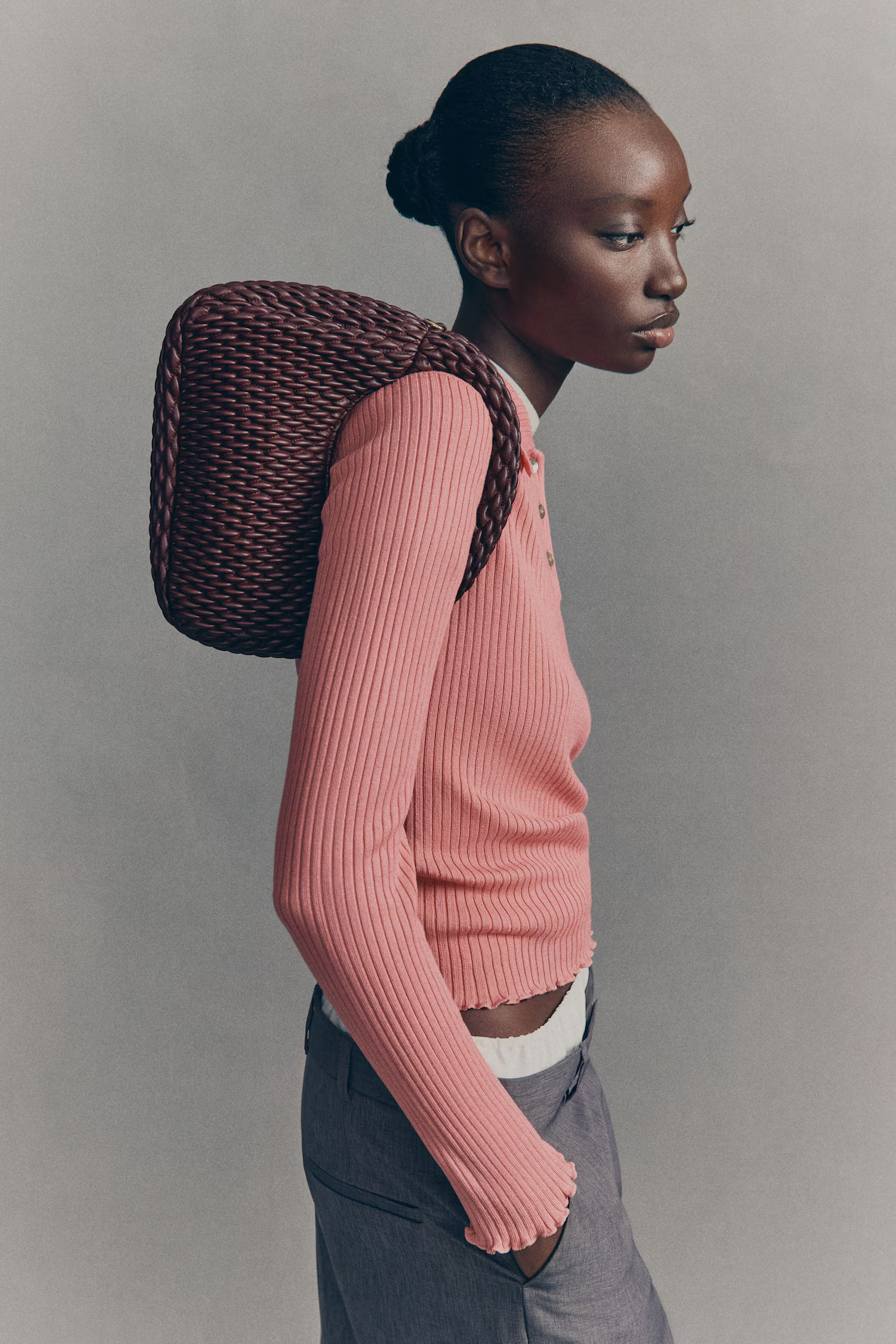 Rib-Knit Polo Sweater | H&M (US + CA)