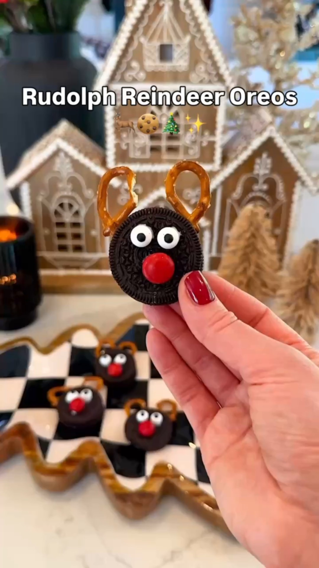 Rudolph reindeer Oreos for a winter treat!

#LTKHoliday #LTKKids