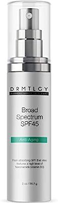 DRMTLGY Anti Aging Clear Face Sunscreen and Facial Moisturizer with Broad Spectrum SPF 45. Oil Fr... | Amazon (US)