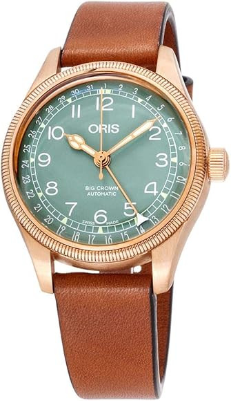 Oris Big Crown Green Dial Leather Strap Ladies Watch 75477493167LSDRKBRN | Amazon (US)