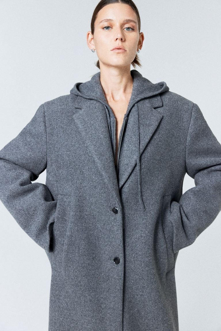 Long wool-blend coat | H&M (UK, MY, IN, SG, PH, TW, HK)