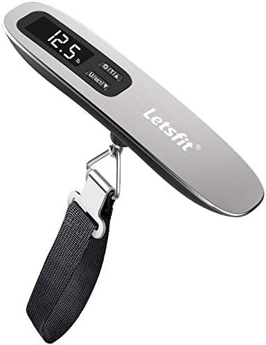 Letsfit Digital Luggage Scale, 110lbs Hanging Baggage Scale with Backlit LCD Display, Portable Su... | Amazon (US)