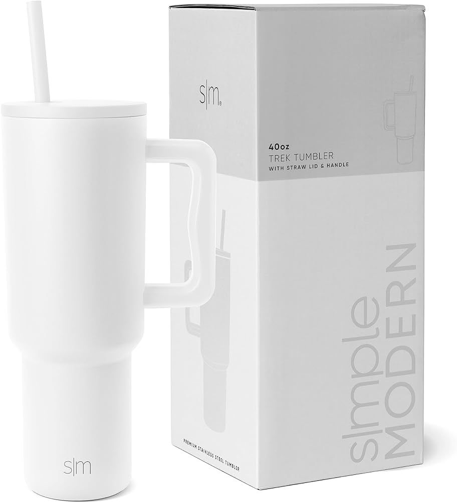 Amazon.com | Simple Modern 40 oz Tumbler with Handle and Straw Lid | Insulated Cup Reusable Stain... | Amazon (US)