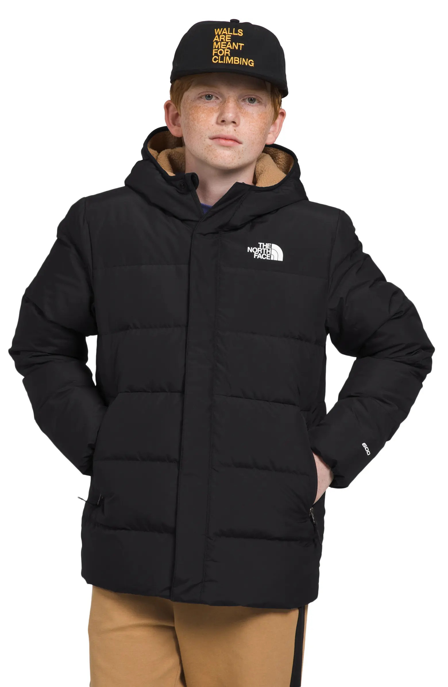 Kids' Water Repellent Fleece Lined Hooded Down Parka | Nordstrom