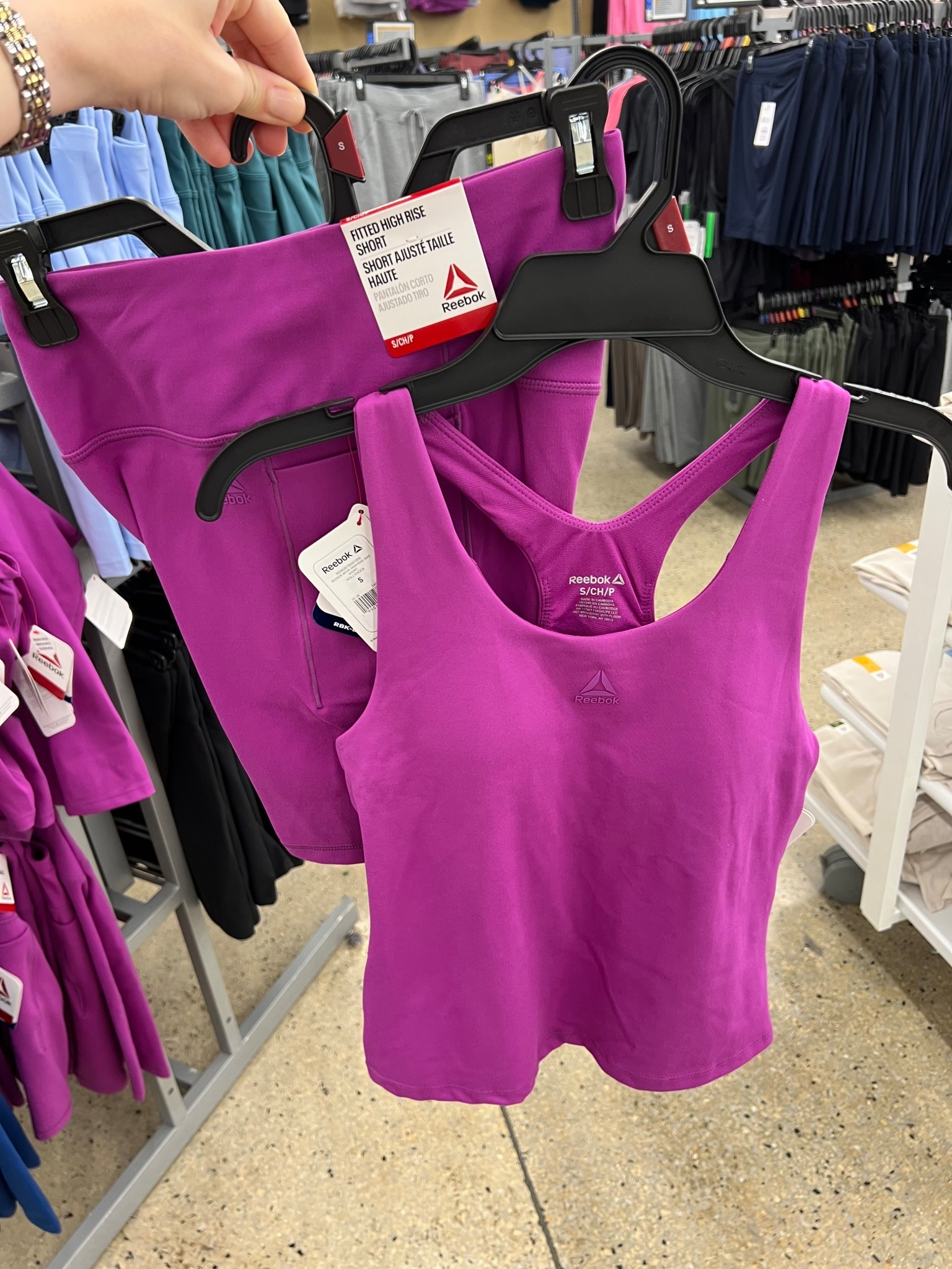 Walmart activewear outfit with this padded bra tank and fitted high rise shorts. Several colors. Fit tts. #walmartfashion 

#LTKActive