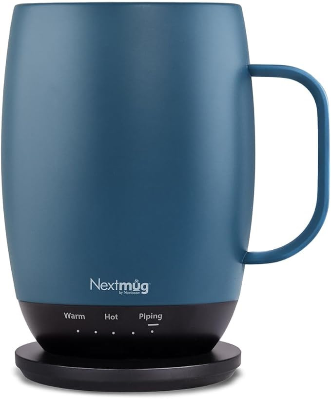 Nextmug Plus (Slate Blue - 18 oz.) Temperature-Controlled, Self-Heating Mug – No App, Long-Last... | Amazon (US)