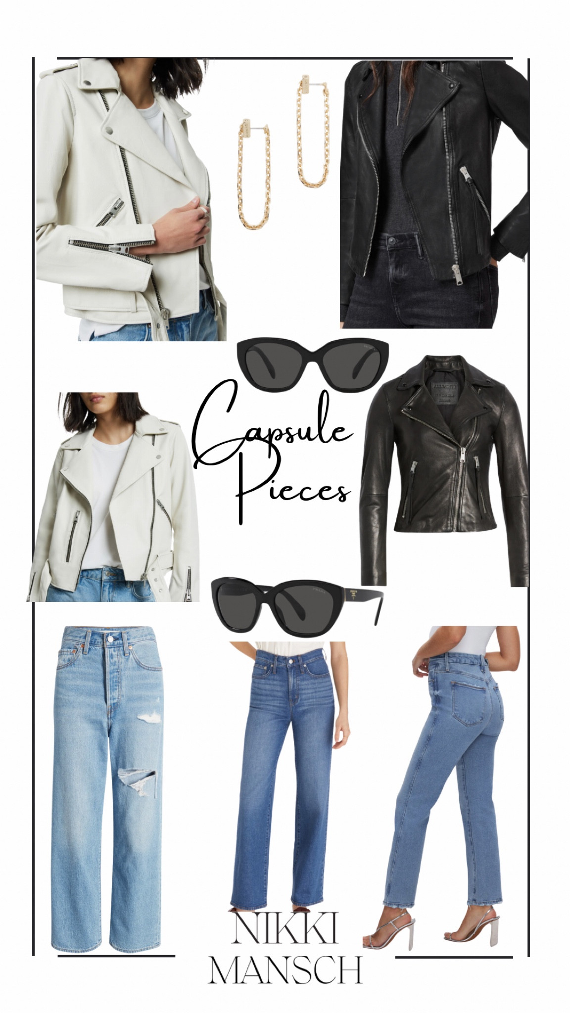 Never go out of style. Is there anything better than a leather jacket, white tee, and denim for day or night? It’s one of my go-to looks for comfort or when I don’t know what to wear. I had my last leather jacket for 15 years and just replaced it with a new one. Timeless! 

#LTKstyletip #LTKxNSale