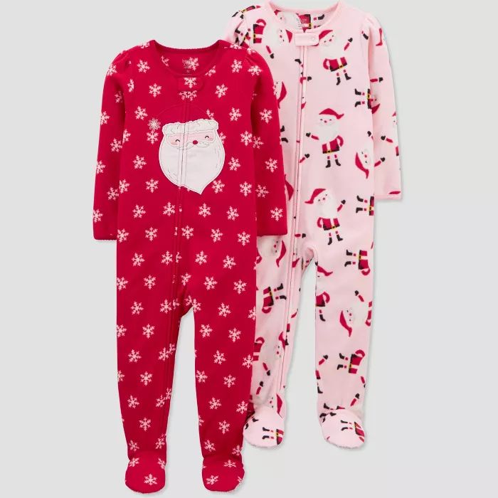 Baby Girls' Christmas Dots Footed Pajama - Just One You® made by carter's Red 9M | Target