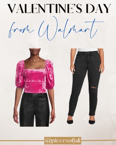 Cute Valentine’s Day outfit from Walmart
Under $50

Kendall & Kylie | Sofia Vergara | Curvy Jeans | high waisted jeans | curvy pants | pink top | velvet top

#LTKstyletip #LTKcurves #LTKHoliday
