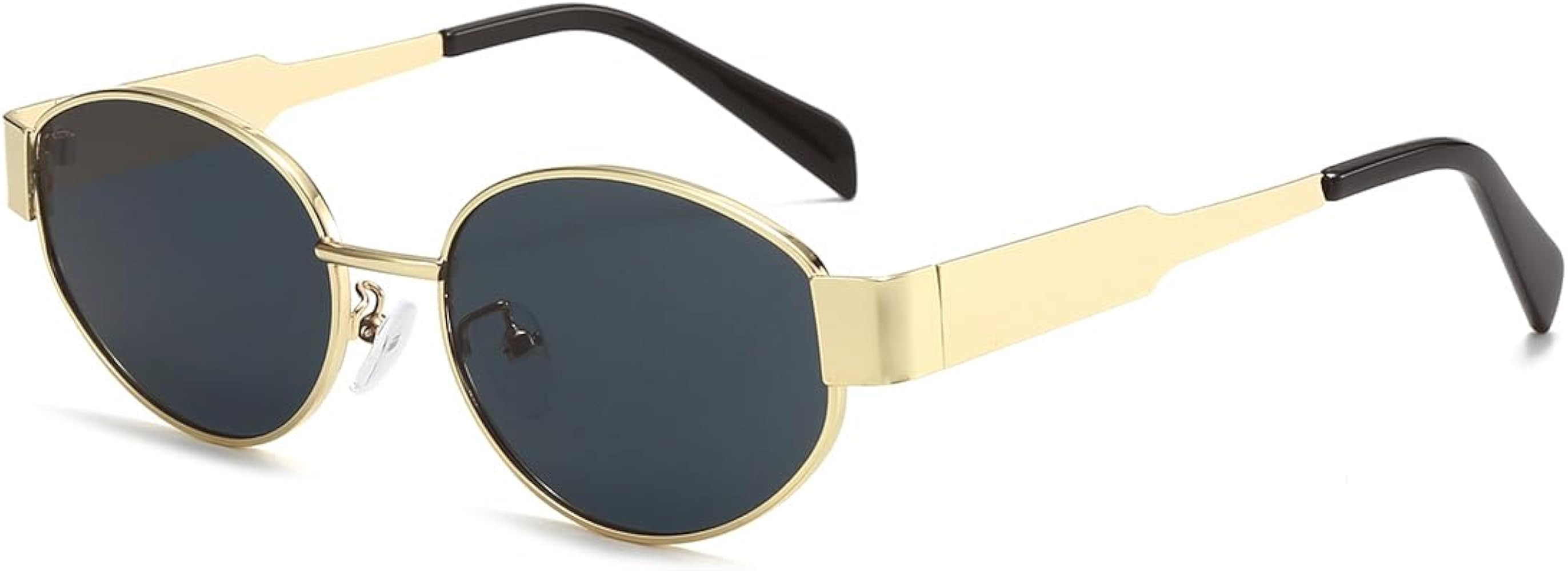 Gleyemor Retro Oval Sunglasses for Women Men Trendy Sun Glasses Classic Shades UV400 Protection | Amazon (US)