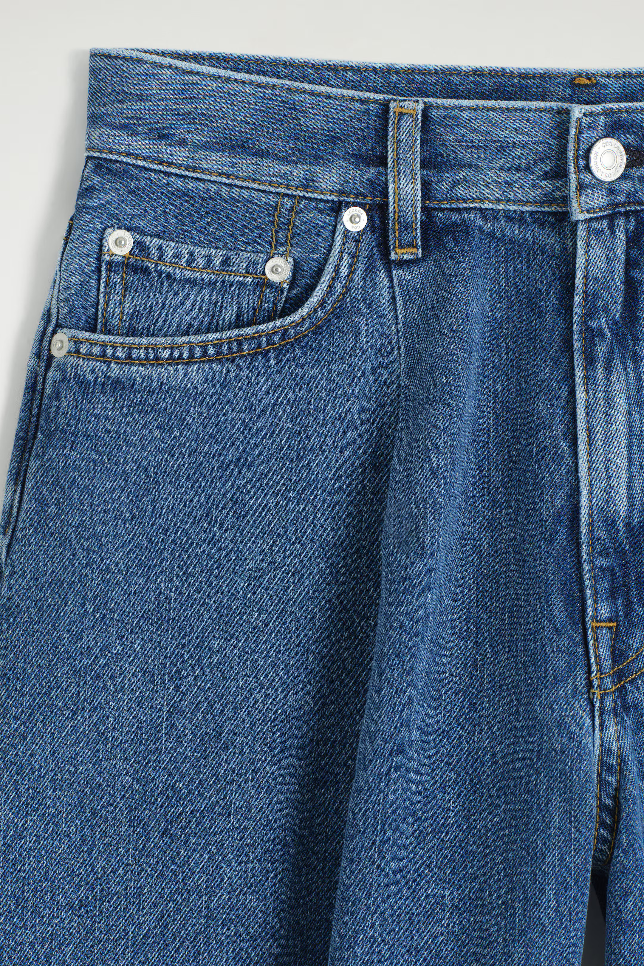 WIDE-LEG DENIM SHORTS - BLUE | COS UK