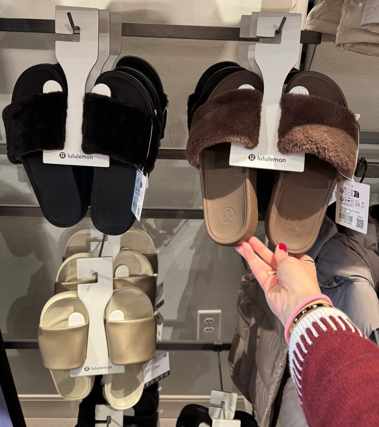 New faux fur lululemon slides!
Gift idea 

#LTKFindsUnder50 #LTKFindsUnder100 #LTKGiftGuide