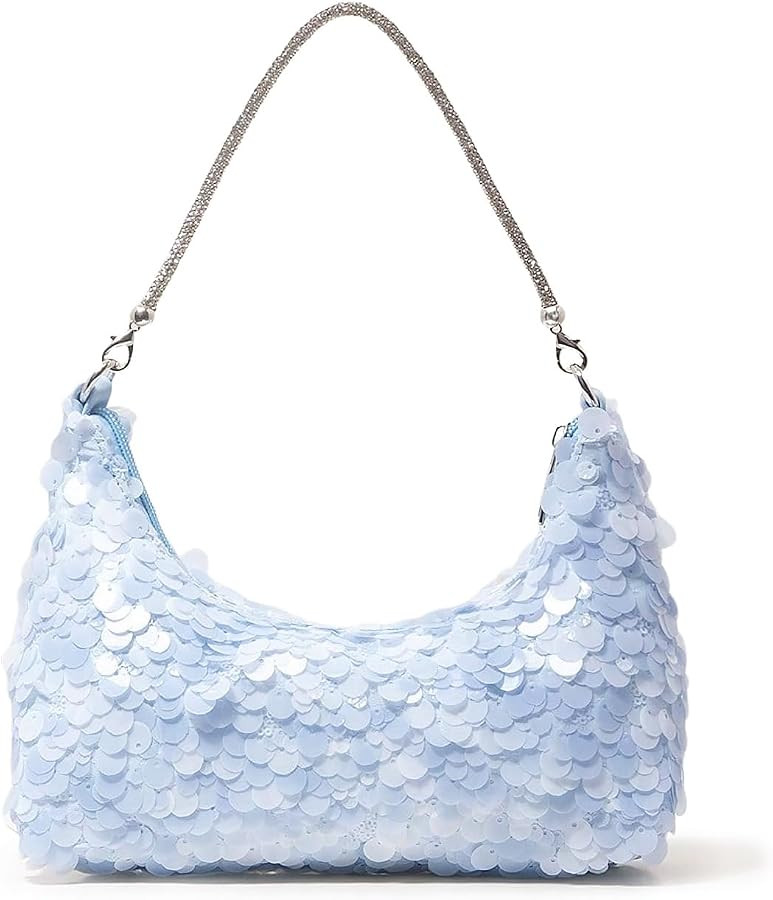 Ruoying Women Sparkly Sequin Clutch Purse Bling Glitter Evening Handbag Shoulder Bag for Wedding ... | Amazon (UK)