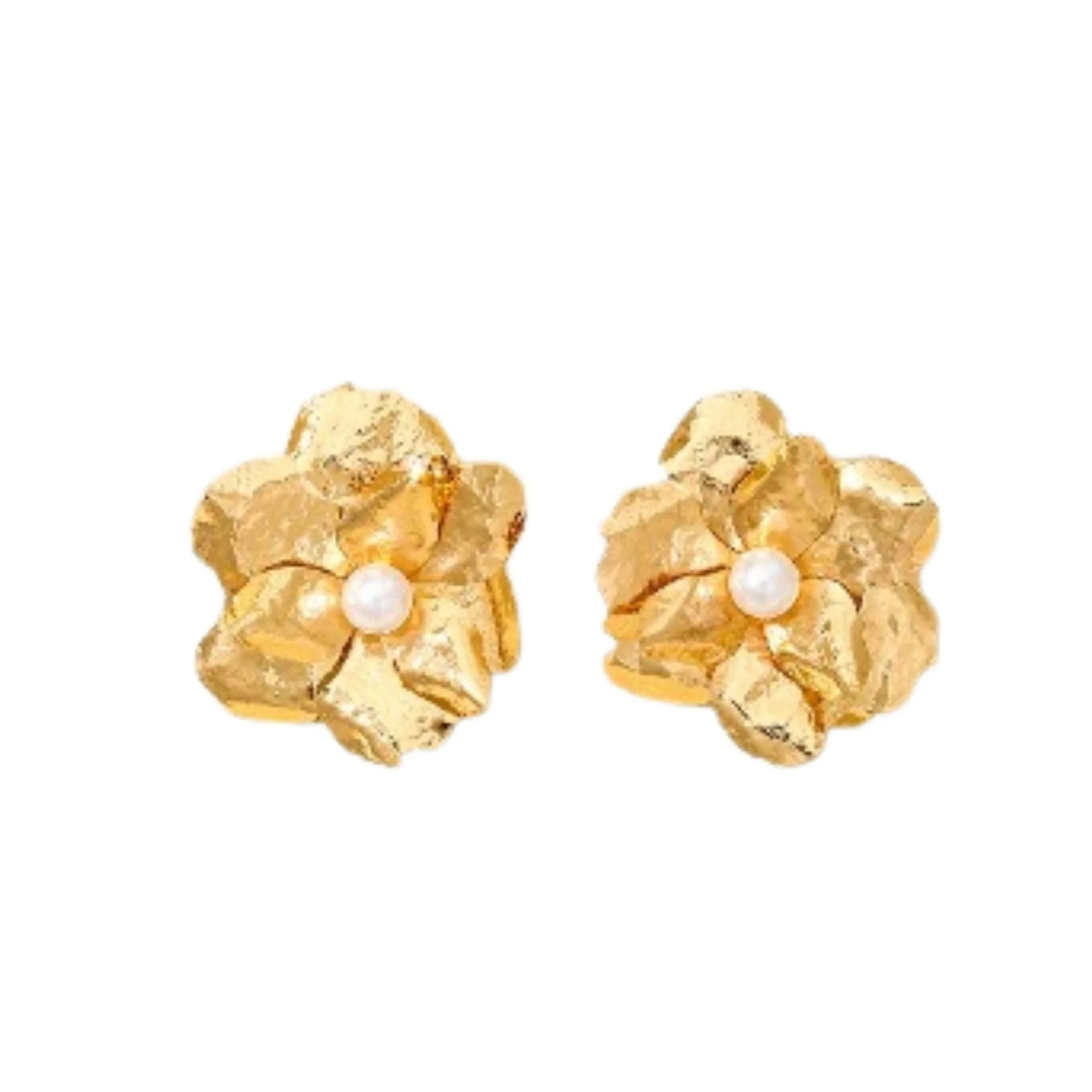 Bridget Flower Statement Earrings | LINNY CO LLC