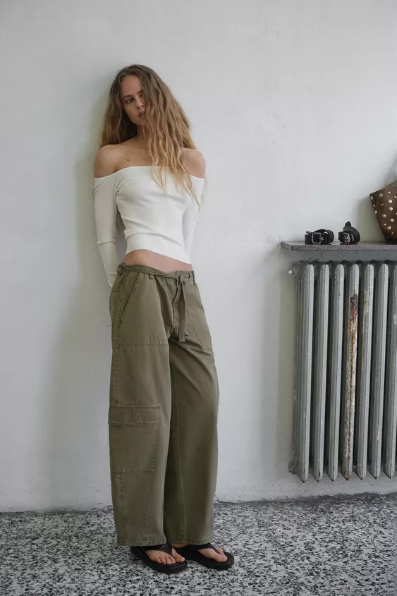 OVERSIZE CARGO TROUSERS | Zara UK