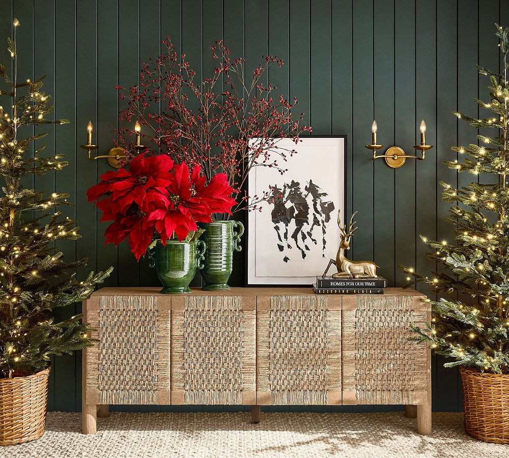 Faux Oversized Red Berry Branch | Pottery Barn (US)