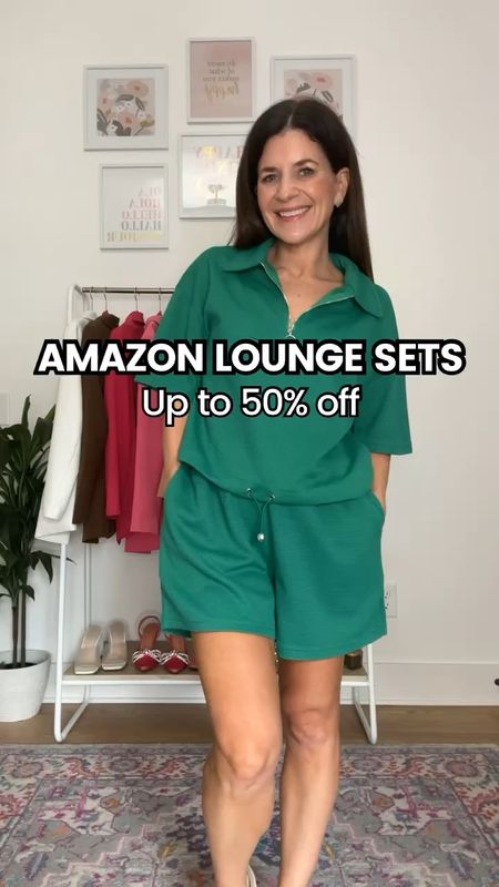 Green Short Sleeve Set – 50% off, Under $14. Use code 5047QX2B. Promo expires 5/9
Pink Sweatshirt Set – 43% off, Under $23. Use code 43I3PGY4. Promo expires 5/10. Avail in XS-S only (but it's a larger fit, so can maybe size down)

#LTKsalealert #LTKstyletip #LTKfindsunder50