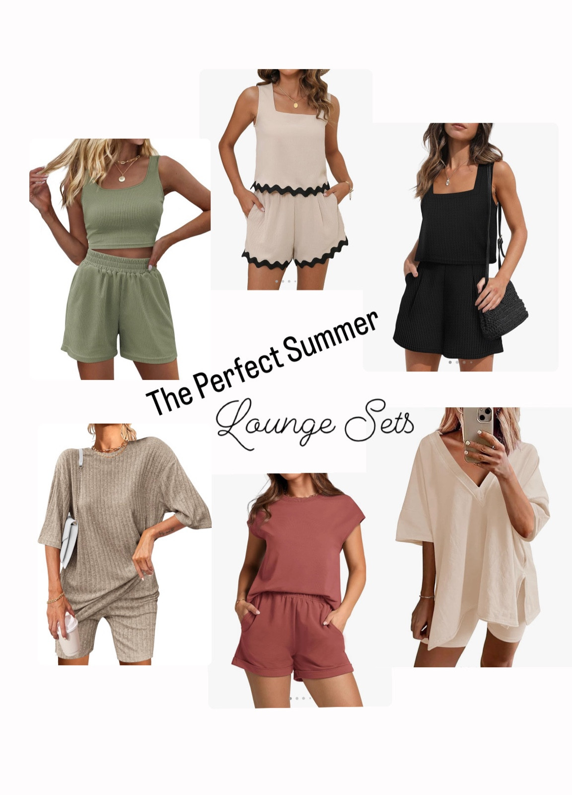 2024 Summer Lounge Sets. Casual outfits. Mom on-the-go. Casual mom. Cute and comfy. Lounge sets. Trending summer outfits. All under $50 

#LTKActive #LTKfindsunder50 #LTKSeasonal