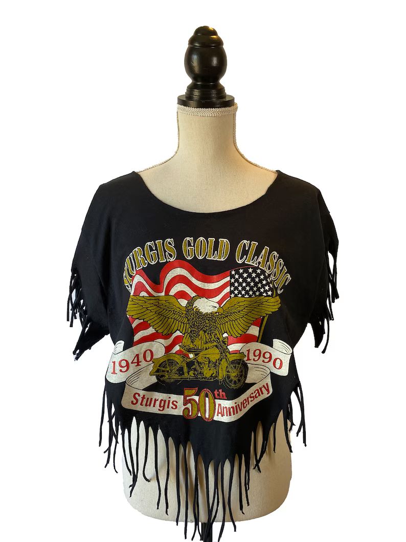 Fringe Harley Davidson shirt | Etsy (US)