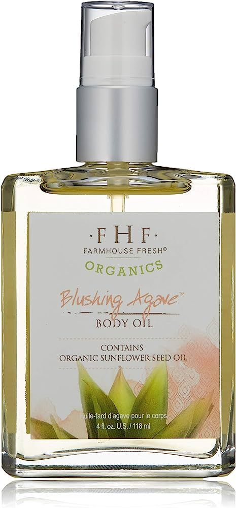 FarmHouse Fresh Blushing Agave Body Oil, Berry, 4 Fl Oz(Pack of 1) | Amazon (US)