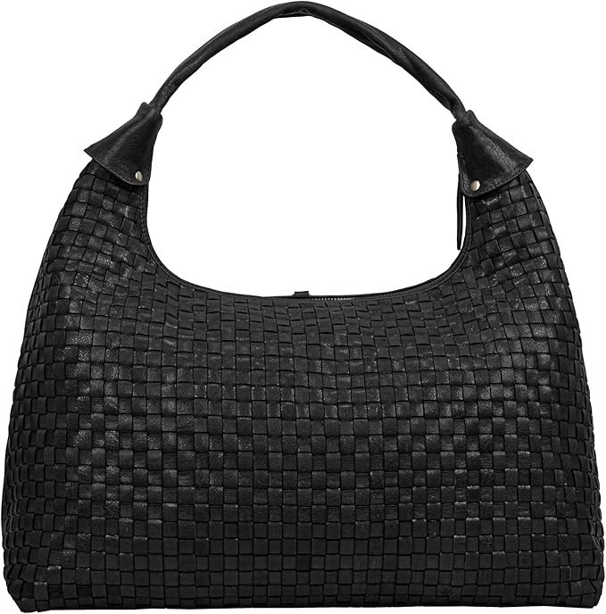 ANTONIO VALERIA Addison Braided Leather Tote Bag for Women | Amazon (US)