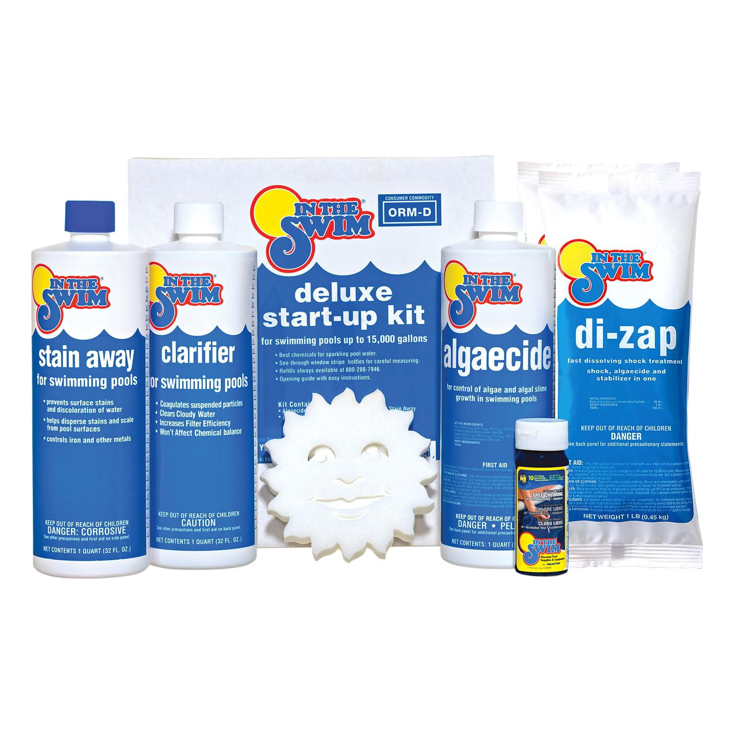 In The Swim Pool Deluxe Opening Chemical Start Up Kit - Above Ground and In-Ground Swimming Pools... | Amazon (US)